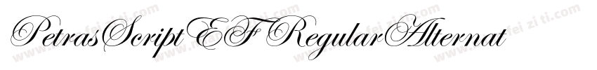 PetrasScriptEF RegularAlternate字体转换